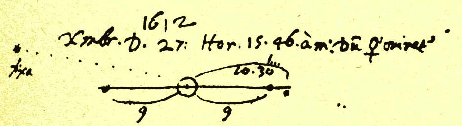 Galileo sketch includes Neptune