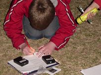 Student recording data